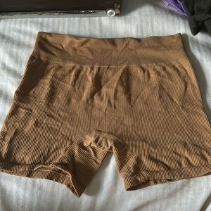 tan spandex shorts sporty